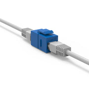 Cat.6 Inline Coupler w/Keystone Latch Blue