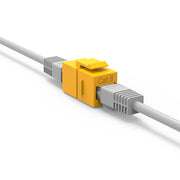 Cat.6 Inline Coupler w/Keystone Latch Yellow