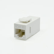 Cat.6 Right Angle Keystone Coupler White
