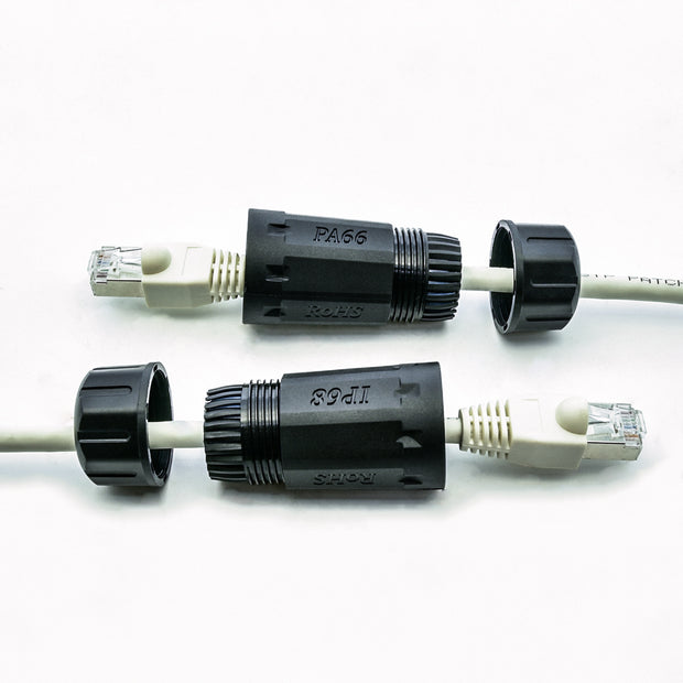 Cat.6 Shielded RJ45 Outdoor Waterproof Inline Coupler