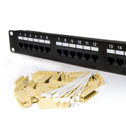 Cat.5E 110 Type Patch Panel 24Port Rackmount
