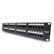 Cat.6 110 Type Patch Panel 48Port Rackmount