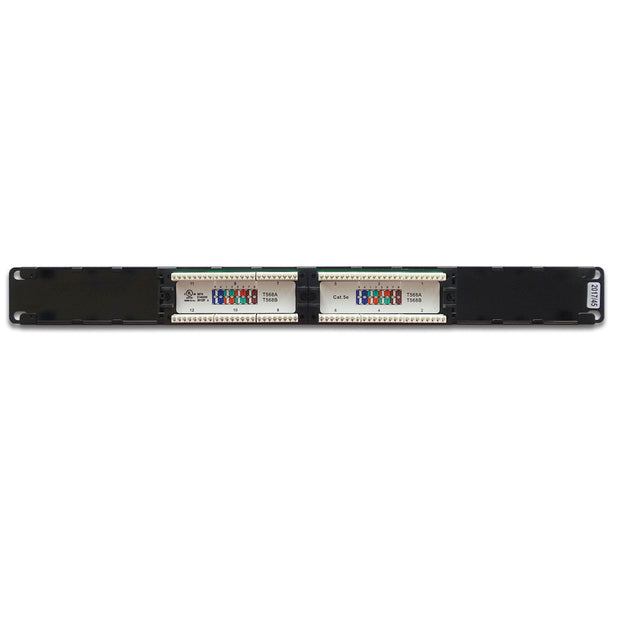 Cat.5E 110 Type Patch Panel 12Port Rackmount