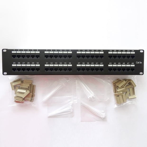 Cat.5E 110 Type Patch Panel 48Port Rackmount