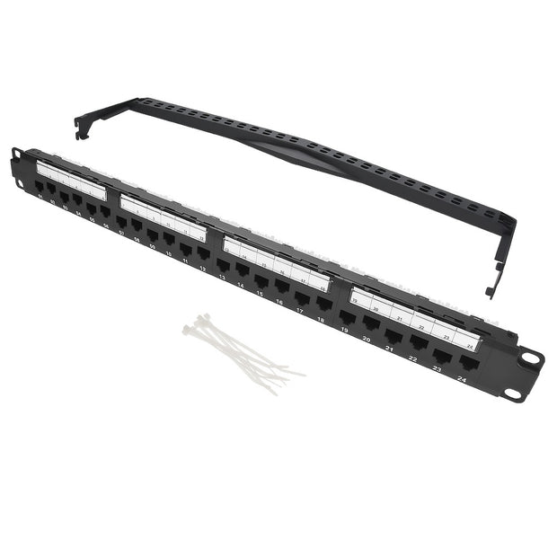 Cat.6A 110 Type 24Port Patch Panel  Rackmount UL Listed.