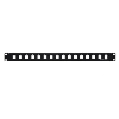 1U 19" 16port Blank Panel for Keystone Jack