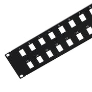 2U 19" 24port Blank Panel for Keystone Jack