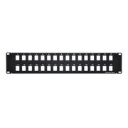 2U 19" 32port Blank Panel for Keystone Jack