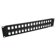 2U 19" 32port Blank Panel for Keystone Jack