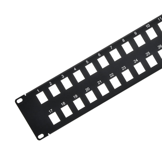 2U 19" 32port Blank Panel for Keystone Jack