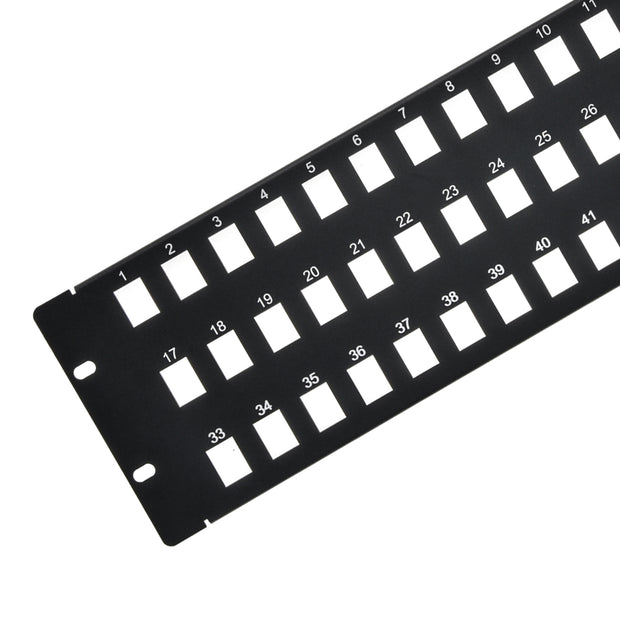 3U 19" 48port Blank Panel for Keystone Jack