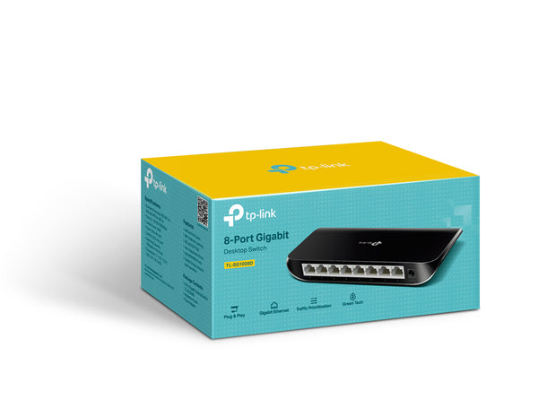 8Port 10/100/1000Mbps Desktop Gigabit Switch (TP-Link SG1008D)