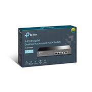 8Port 10/100/1000Mbs Desktop/Rackmount Gigabit Switch with 8-Port PoE (TP-Link SG1008MP)