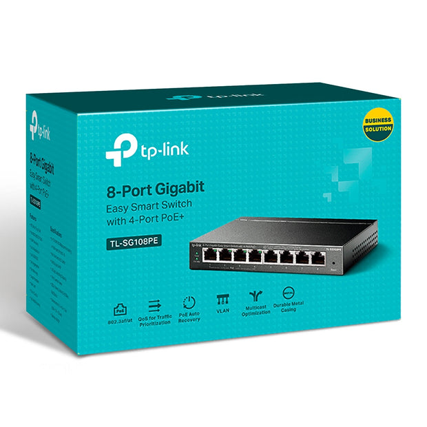 8-Port Gigabit Easy Smart Switch (TL-SG108PE)