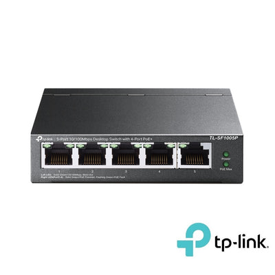 5-Port Desktop Switch with 4-Port PoE (TL-SF1005P)