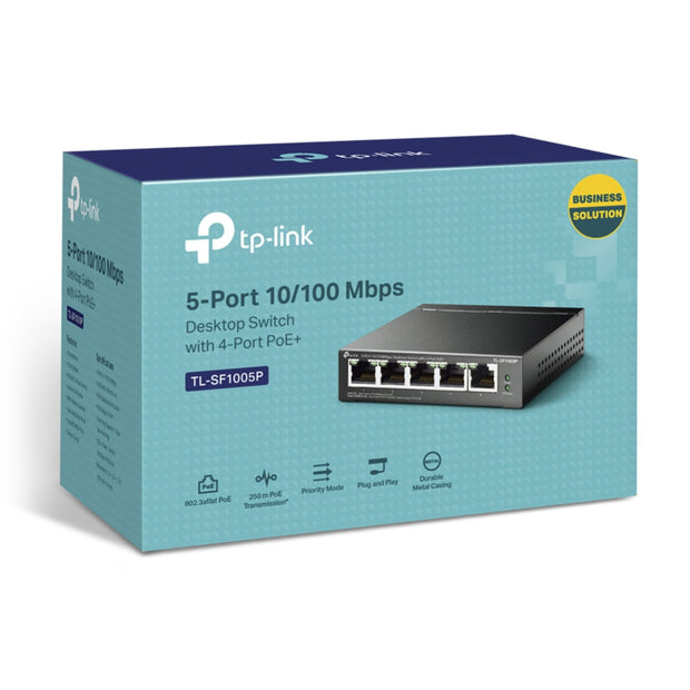 5-Port Desktop Switch with 4-Port PoE (TL-SF1005P)