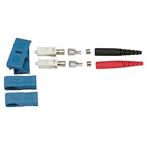 SC Singlemode Duplex 2mm Connector Red/Black (100pack)