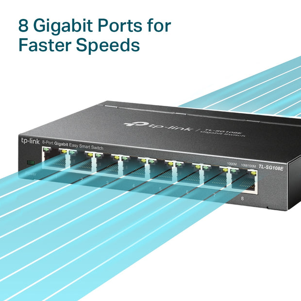 8-Port Gigabit Easy Smart Switch TP-Link SG108E