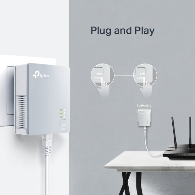 AV600 Powerline Starter Kit (TP-Link PA4010Kit)