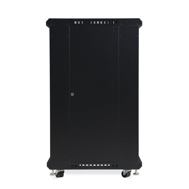 22U Server Rack, Glass Front/Vented Rear, 24" Depth