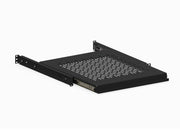 1U 20" Vented Rack Mountable Sliding Shelf