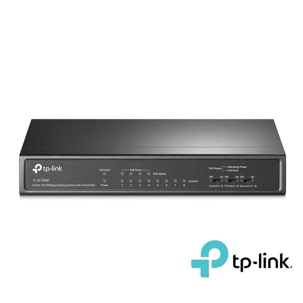 8Port 10/100Mbps Desktop PoE Switch (TP-Link SF1008P)