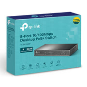8Port 10/100Mbps Desktop PoE Switch (TP-Link SF1008P)