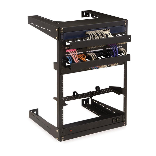 15U 18" Deep Open Frame Wall Rack