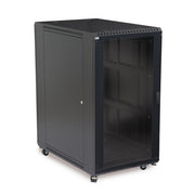 22U Server Rack, Glass Front/Vented Rear, 36" Depth