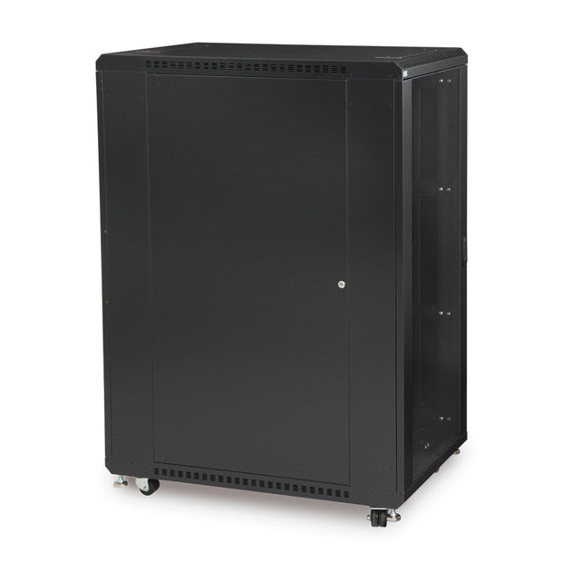 27U Server Rack, Glass Front/Vented Rear