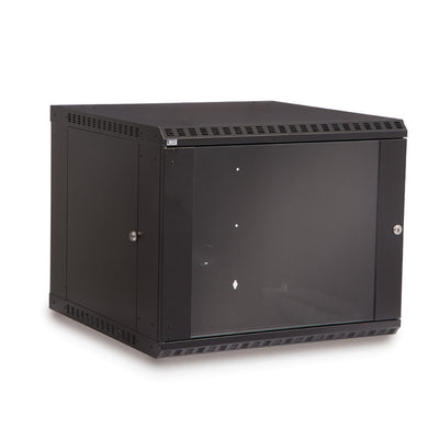 9U Fixed Wallmount Cabinet Glass Door