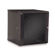 12U Fixed Wallmount Cabinet Glass Door