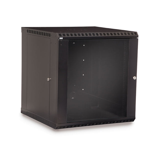 12U Fixed Wallmount Cabinet Glass Door