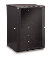 18U Fixed Wallmount Cabinet Glass Door