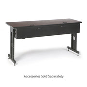 72" W x 24" D Training Table - African Mahogany