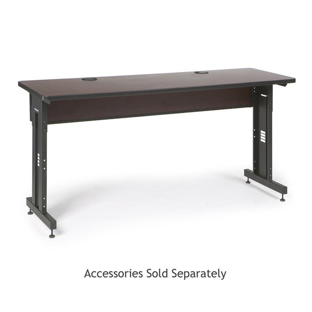 72" W x 24" D Training Table - African Mahogany