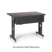 48" W x 30" D Training Table - African Mahogany