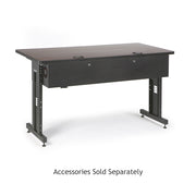 60" W x 30" D Training Table - African Mahogany