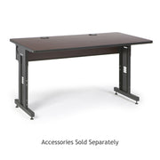 60" W x 30" D Training Table - African Mahogany