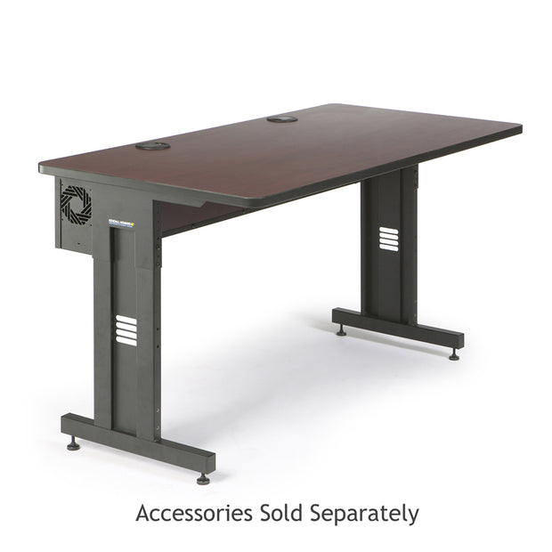 60" W x 30" D Training Table - African Mahogany