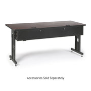 72" W x 30" D Training Table - African Mahogany