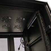 27U Server Rack Cabinet w/ Vented Front/Vented Split Rear Doors 40" Depth