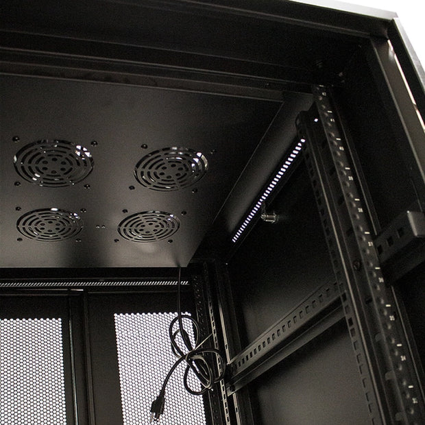 27U Server Rack Cabinet w/ Vented Front/Vented Split Rear Doors 40" Depth