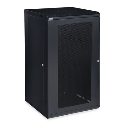 22U LINIER Fixed Wall Mount Cabinet - Vented Door
