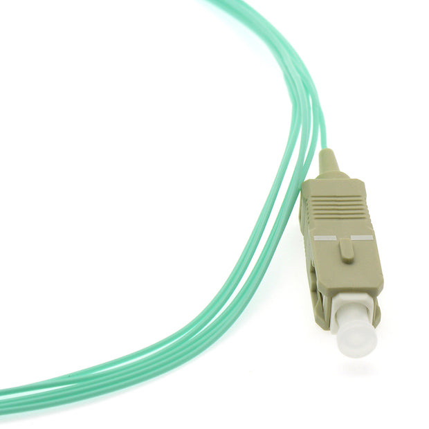 3m SC/UPC OM4 Multimode Pigtail Aqua