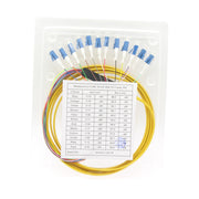 3m 12-Fiber LC/UPC Singlemode Flat Ribbon Pigtail Yellow