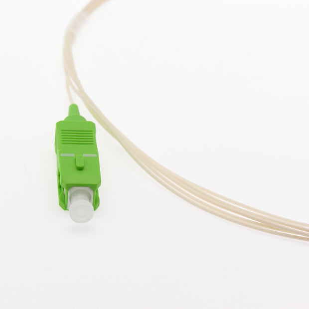 2m SC/APC Simplex Singlemode LSZH Pigtail White