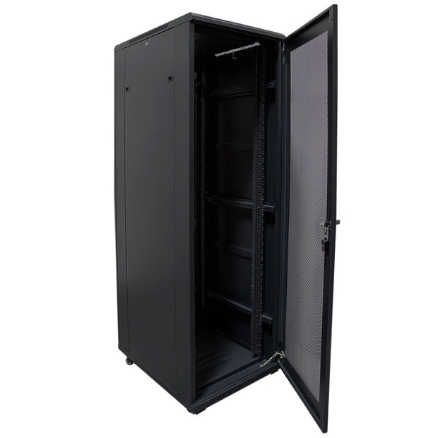 42U Server Rack Cabinet w/ Vented Front/Vented Split Rear Doors 32" Depth