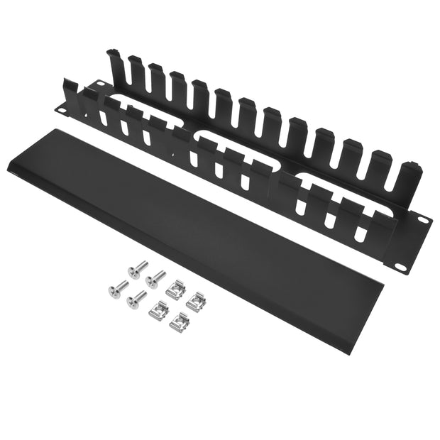 2U Cable Manager 12-Finger Duct with Cover