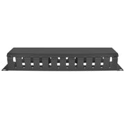 2U Cable Manager 12-Finger Duct with Cover